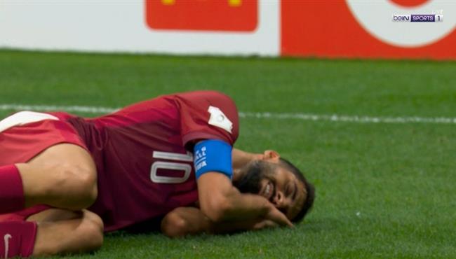 هدف قطر الثالث في مرمي العراق بكاس العرب