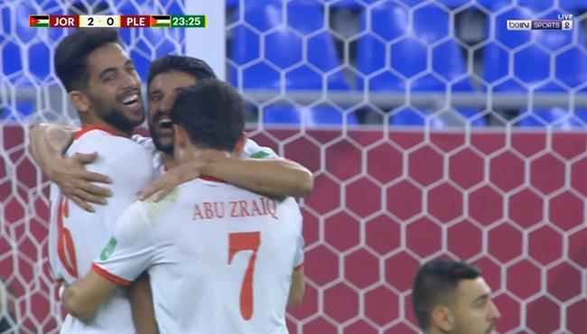 هدف الاردن الثاني في مرمي فلسطين بكاس العرب