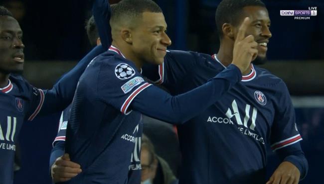 هدف مبابي الثاني في مرمي كلوب بروج بدوري ابطال اوروبا