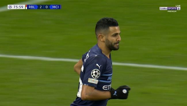 هدف رياض محرز في مرمي لايبزيج بدوري ابطال اوروبا
