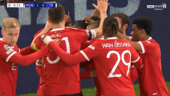 اهداف مباراة مانشستر يونايتد ويونج بويز 1 1 دوري ابطال اوروبا