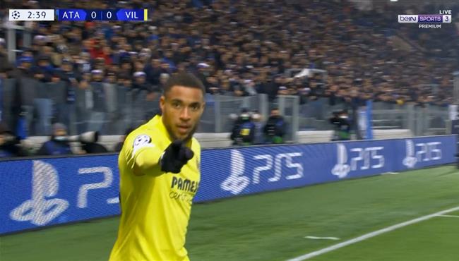 هدف فياريال الاول في مرمي اتالانتا ارنوت جروينفيلد