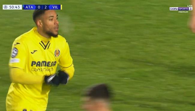 هدف فياريال الثالث في مرمي اتالانتا ارنوت جروينفيلد