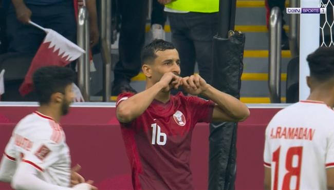 هدف قطر الثالث في مرمي الامارات بوعلام خوخي