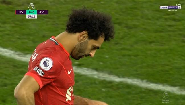 محمد صلاح كاد ان يسجل هدف رائع امام استون فيلا