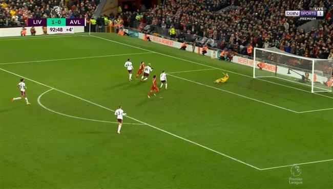 جوتا يهدر فرصة هدف امام استون فيلا بالدوري الانجليزي