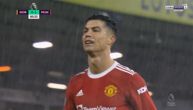 كريستيانو رونالدو يهدر هدف محقق امام نورويتش سيتي بالدوري الانجليزي