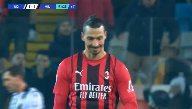 هدف ابراهيموفيتش الرائع امام اودينيزي في الوقت القاتل بالدوري الايطالي