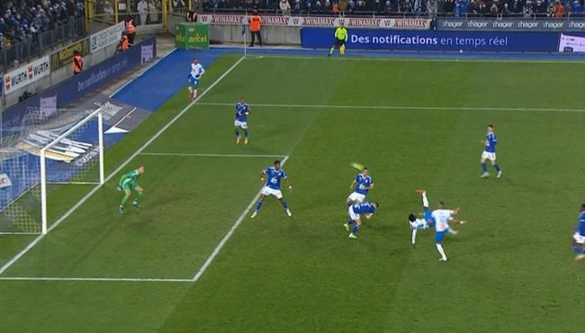 هدف مقصية خرافي في مباراة مارسيليا وستراسبورج بالدوري الفرنسي