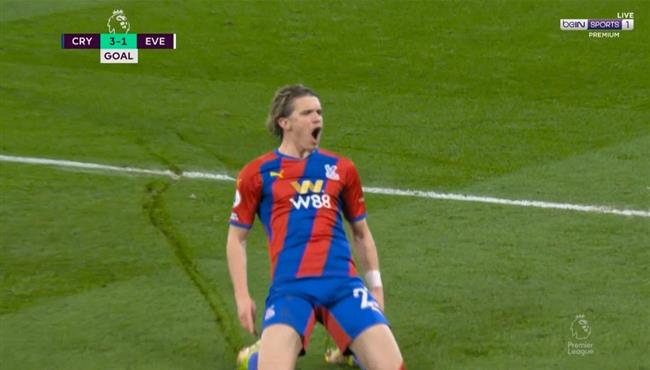 هدف كالاجر العالمي في مباراة ايفرتون وكريستال بالاس بالدوري الانجليزي