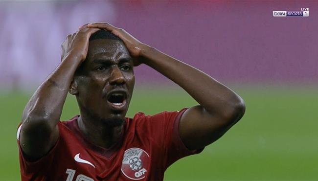 المعز علي كاد ان يسجل هدف رائع امام الجزائر بكاس العرب