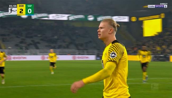 هدف هالاند الثاني في مرمي جروثر فيورث بالدوري الالماني