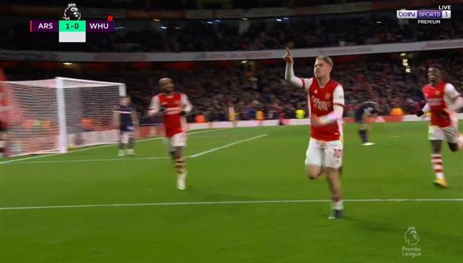 هدف ايميل سميث روي الرائع في مرمي وست هام بالدوري الانجليزي