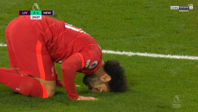 هدف محمد صلاح في مرمي نيوكاسل بالدوري الانجليزي