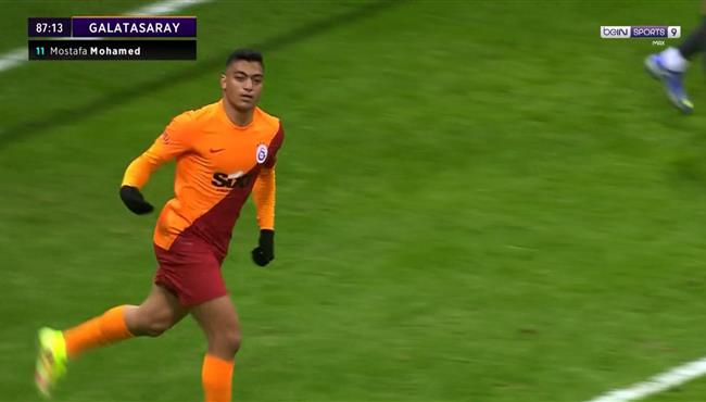 ملخص لمسات مصطفي محمد في مباراة جالطة سراي واسطنبول باشاك شهير بالدوري التركي