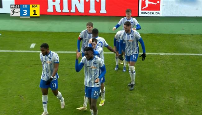 اهداف مباراة بوروسيا دورتموند وهيرتا برلين 2 3 الدوري الالماني