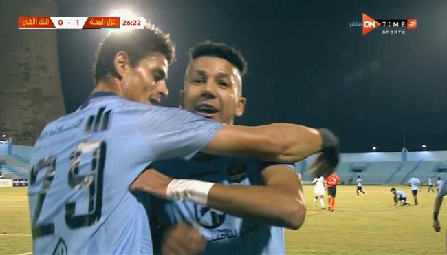 اهداف مباراة البنك الاهلي وغزل المحلة 1 1 الدوري المصري