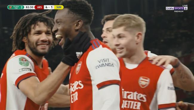 اهداف مباراة ارسنال وسندرلاند 5 1 كأس الرابطة الانجليزية