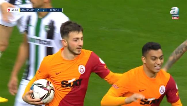 اسيست مصطفي محمد في مباراة جالطة سراي ودنيزلي سبور بكأس تركيا