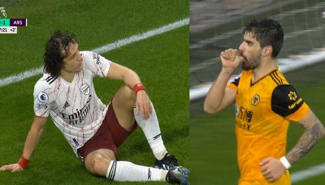 هدف تعادل ولفرهامبتون مع ارسنال وطرد ديفيد لويز بالدوري الانجليزي