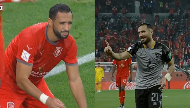 المهدي بن عطية يمنع علي معلول من تسجيل هدف محقق للاهلي