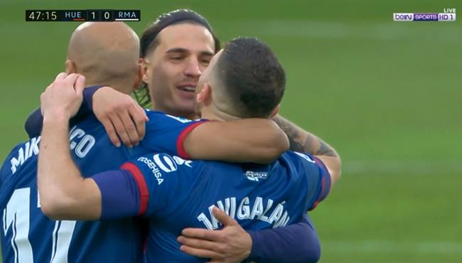 هدف هويسكا الاول الرائع فى مرمي ريال مديد 1 0 الدوري الاسباني