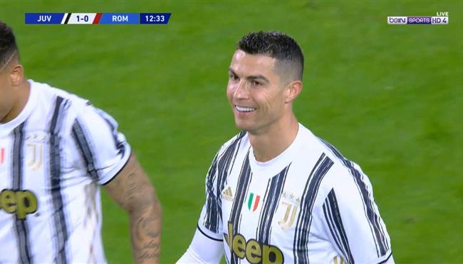 هدف كريستيانو رونالدو الاول في مرمي روما بالدوري الايطالي