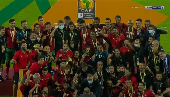 مراسم تتويج المغرب بطلا لكأس امم افريقيا للمحليين
