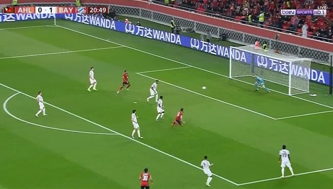 اول فرصة خطيرة للاهلي علي مرمي بايرن ميونخ