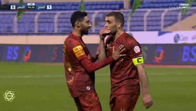 هدف عبد الرزاق حمد الله القاتل فى مرمي الفتح بالدوري السعودي