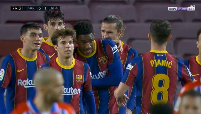 هدف برشلونة الخامس في مرمي ديبورتيفو الافيس جونيور