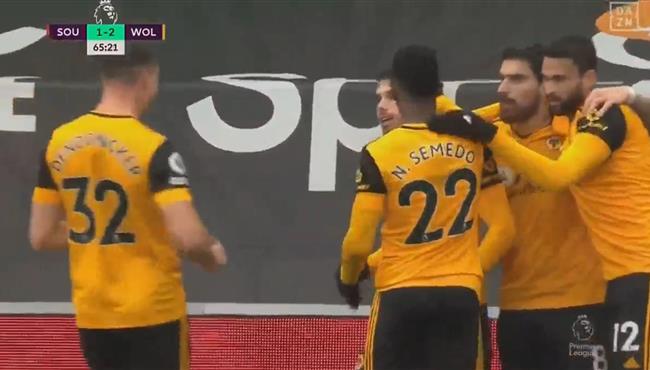 اهداف مباراة ولفرهامبتون وساوثهامتون 2 1 الدوري الانجليزي