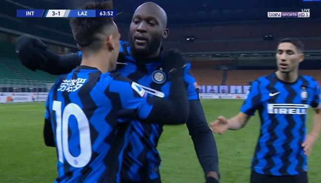 هدف لاوتارو مارتنيز في مرمي لاتسيو اسيست رائع من لوكاكو