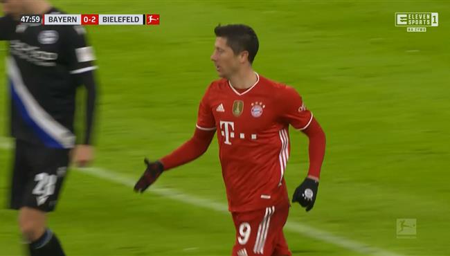 هدف ليفاندوفسكي الرائع فى مرمي ارمينيا بيليفيلت بالدوري الالماني