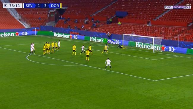 القائم يحرم اشبيلية من تسجيل هدف رائع امام بوروسيا دورتموند