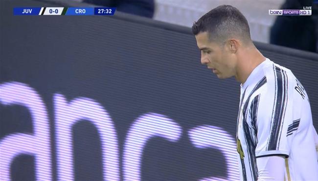 كريستيانو رونالدو يهدر فرصة هدف محقق امام كروتوني