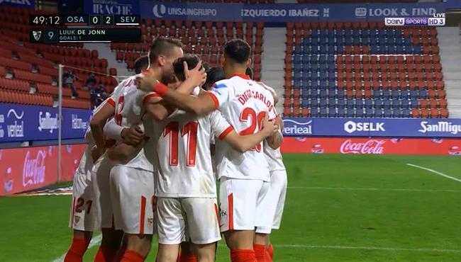 اهداف مباراة اشبيلية واوساسونا 2 0 الدوري الاسباني