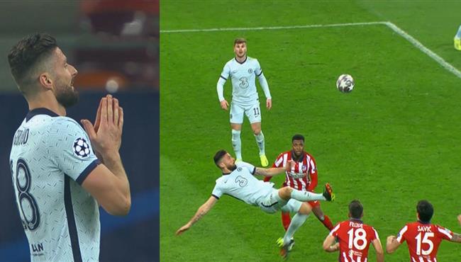 هدف جيرو العالمي في مرمي اتلتيكو مدريد بدوري ابطال اوروبا