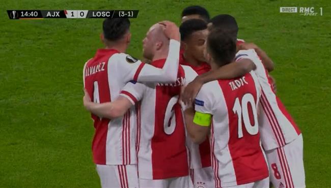 اهداف مباراة اياكس وليل 2 1 الدوري الاوروبي