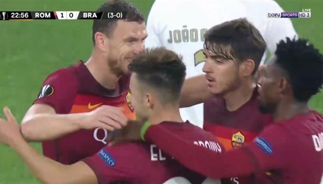 اهداف مباراة روما وسبورتينج براجا 3 1 الدوري الاوروبي