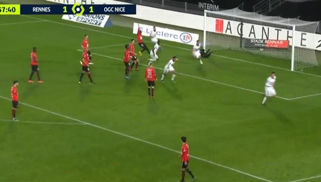 اهداف مباراة نيس ورين 2 1 الدوري الفرنسي