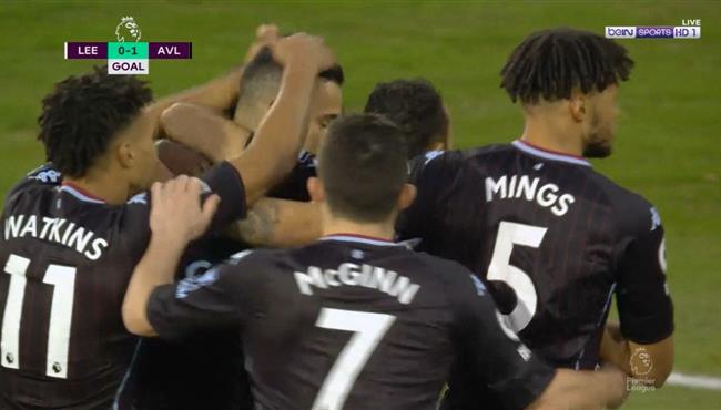 هدف فوز استون فيلا علي ليدز 1 0 الدوري الانجليزي