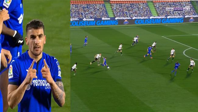 هدف ماورو ارامباري الخرافي في مباراة فالنسيا وخيتافي بالدوري الاسباني