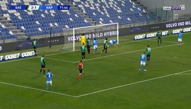 اهداف مباراة نابولي وساسولو 3 3 الدوري الايطالي