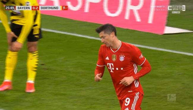 هدف ليفاندوفيسكي الاول في مرمي بوروسيا دورتموند بالدوري الالماني