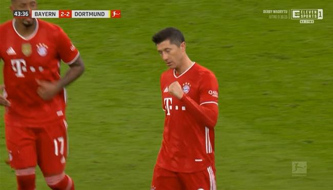 هدف ليفاندوفيسكي الثاني في مرمي بوروسيا دورتموند بالدوري الالماني