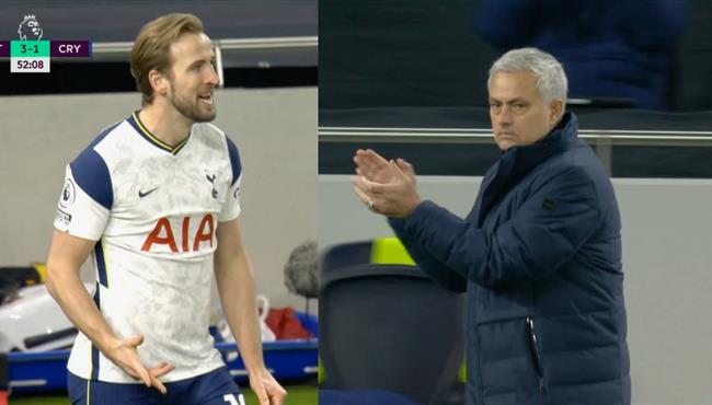 هدف هاري كين العالمي في مرمي كريستال بالاس ورد فعل مورينو