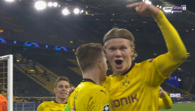 هدف هالاند الاول فى مرمي اشبيلية 1 0 دوري ابطال اوروبا