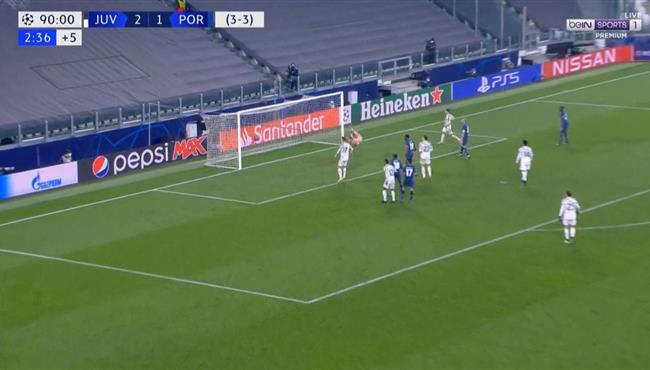 العارضة تحرم كوادرادو من تسجيل هدف خرافي امام بورتو