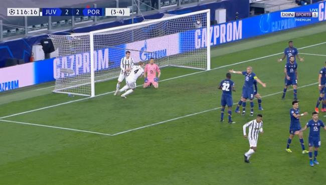 هدف يوفنتوس الثالث فى مرمي بورتو بدوري ابطال اوروبا